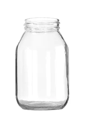 32oz (960ml) Flint Glass Mayo Round Jar - 70-470 Neck