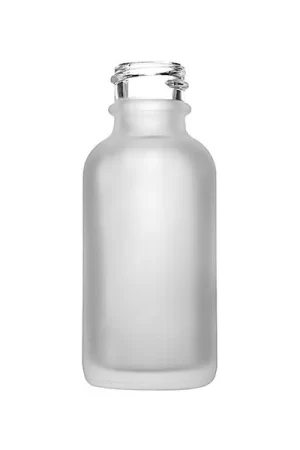 1oz (30ml) Flint Glass Frosted Boston Round