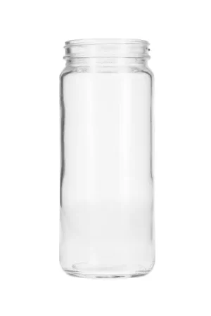 16oz (480ml) Flint Glass Paragon Jar Round - 63-405 Neck